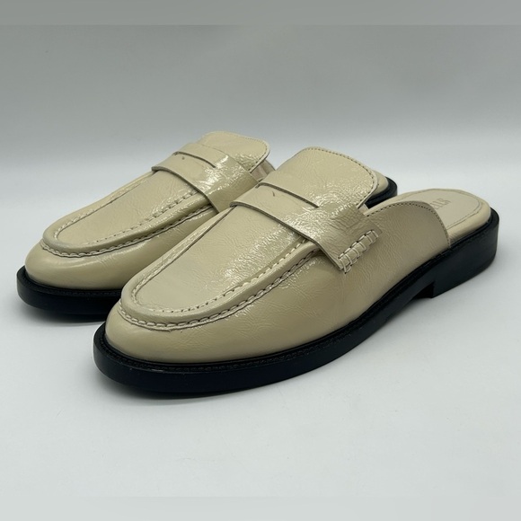 Steve Madden Mulberry Bone Leather Mule Loafers Size 7.5 | New in Box